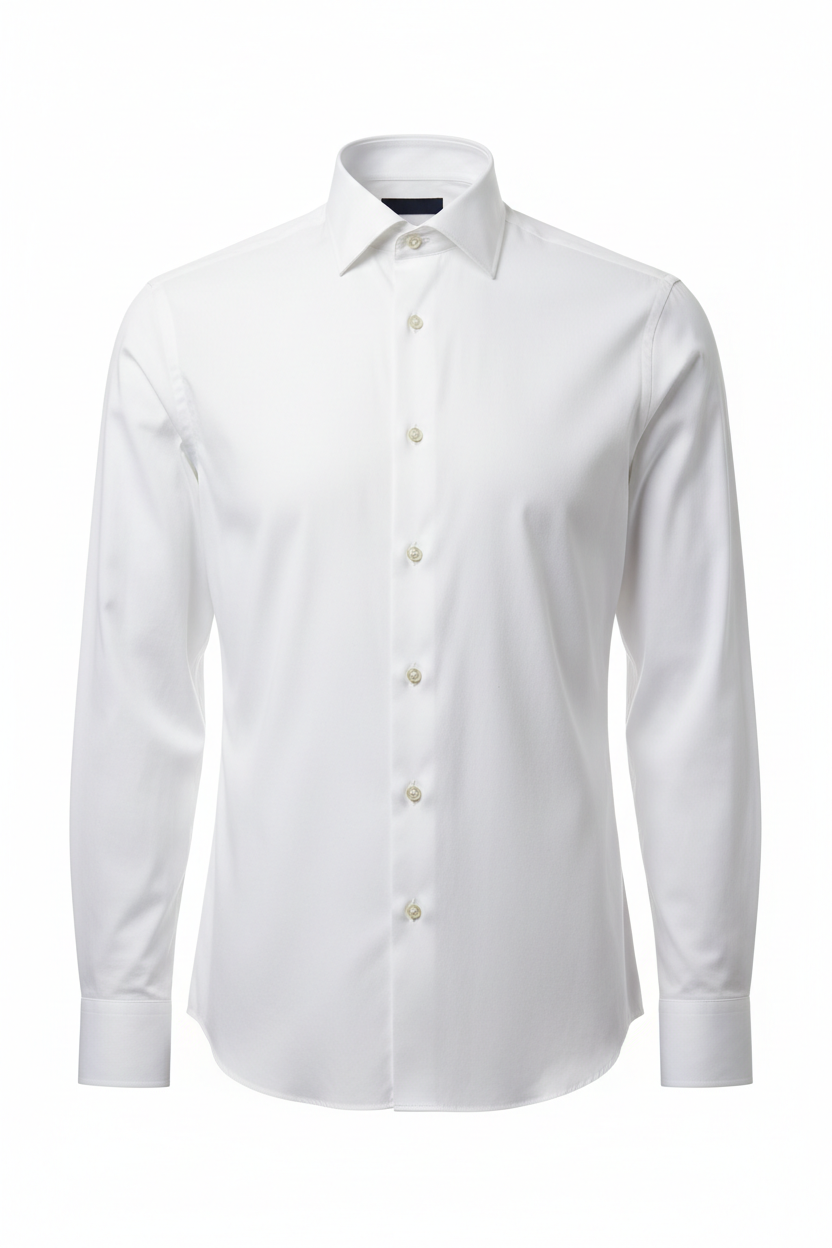 Premium White Formal Shirt - 100% Cotton